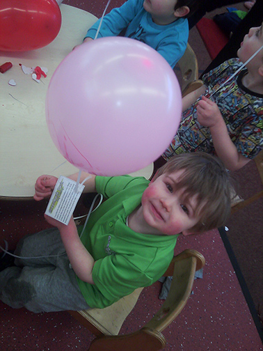 Greenbank Park balloon release Feb16 Greenbank Park balloon release Feb16