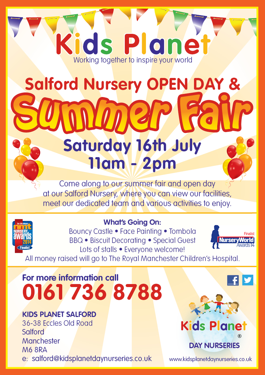 Kids Planet Salford Summer Fair Kids Planet Salford Summer Fair