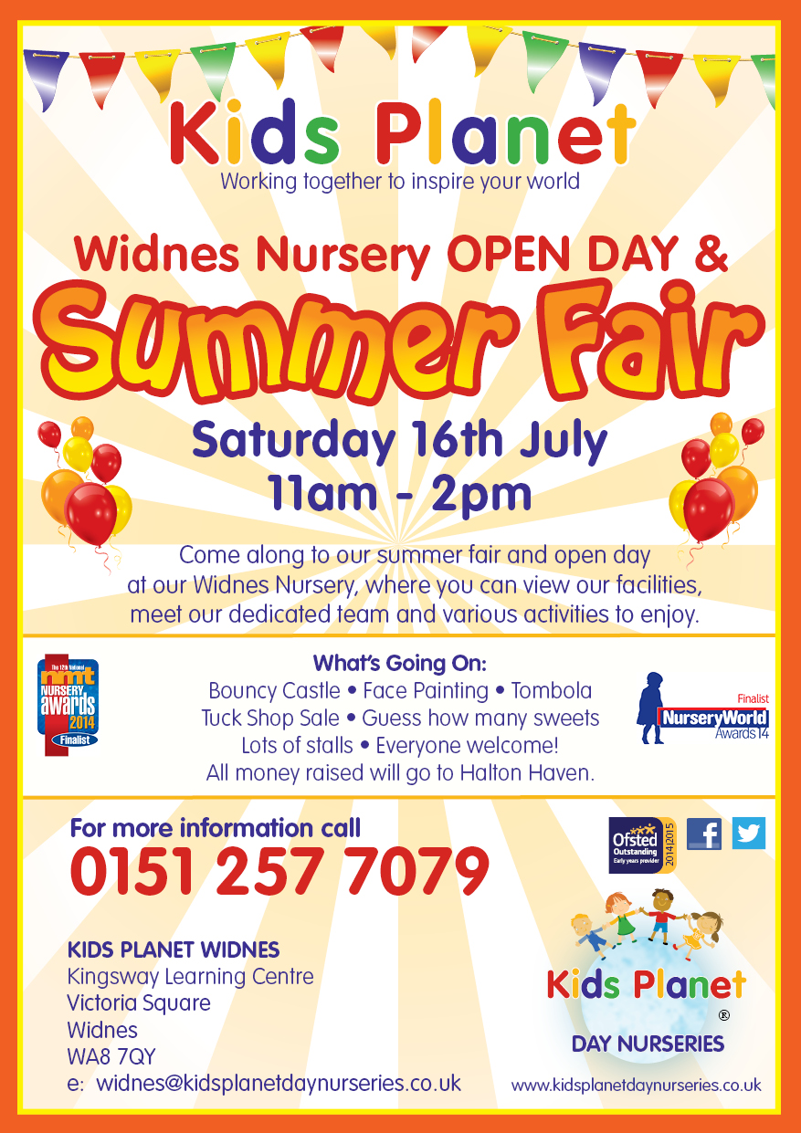 Kids Planet Widnes Summer Fair Kids Planet Widnes Summer Fair