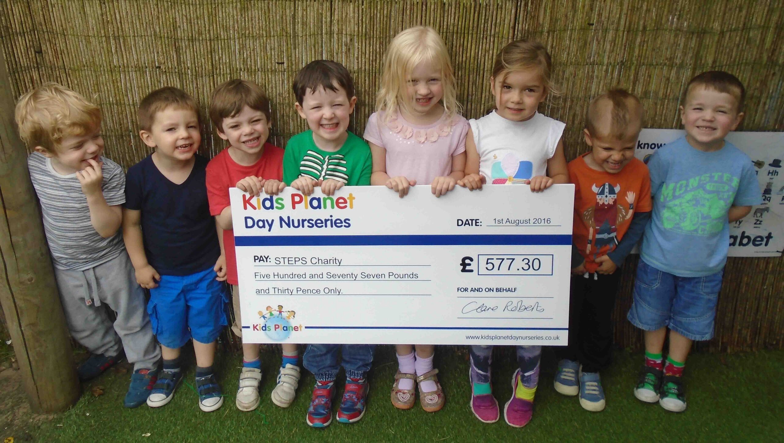 Kids Planet Lymm STEPS charity Kids Planet Lymm STEPS charity