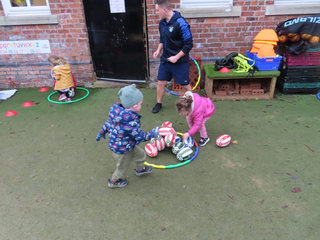 Sports Coach training at Kids Planet Lymm