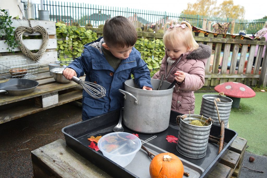 Children engaging in outdoor play at Kids Planet