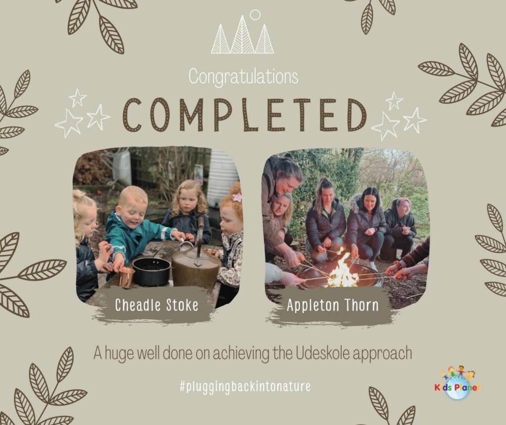 First two nurseries complete Udeskole Accreditation!