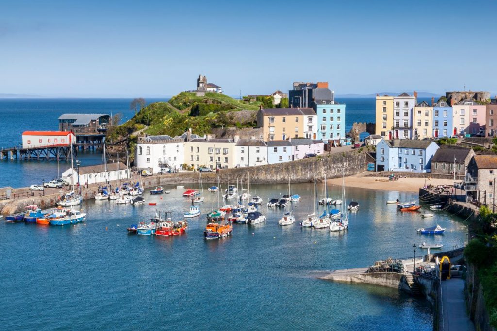 Pembrokeshire seaside resort in Wales