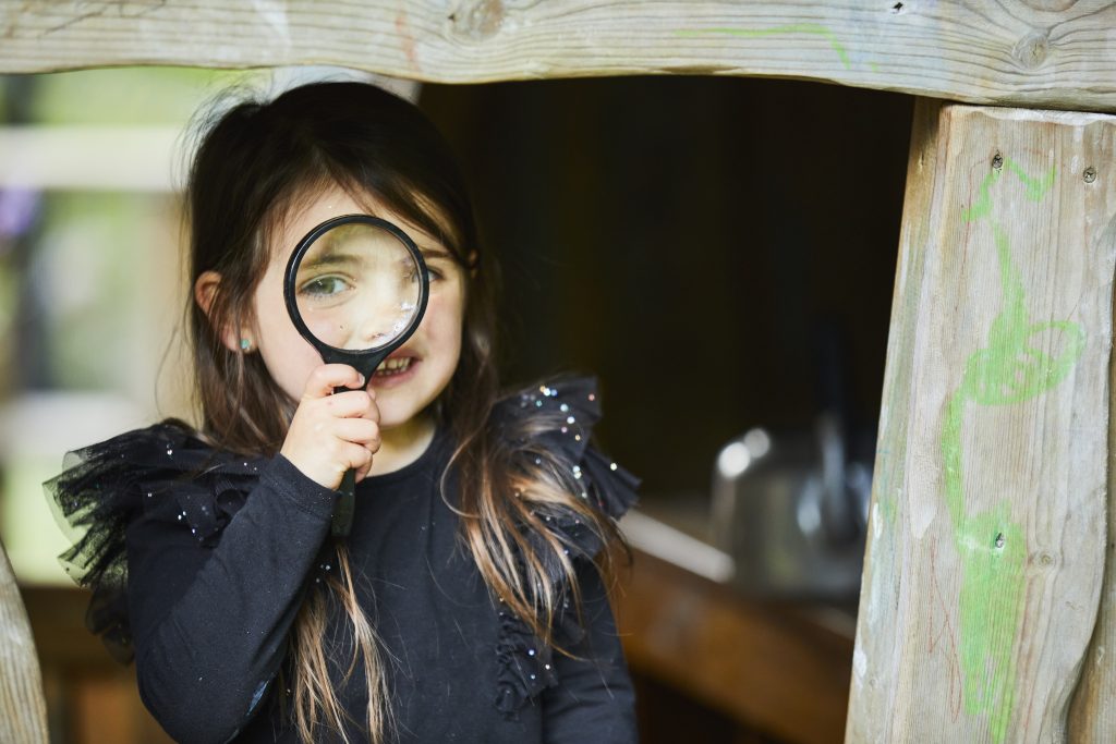 Children exploring outdoors