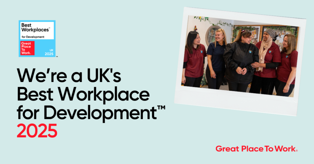 Kids Planet are the UK’s Best Workplace for Development in 2025!