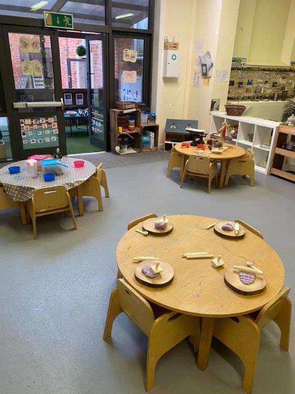 kids planet southport day nursery activity tables