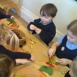 A vegetable and loose parts garden creation
