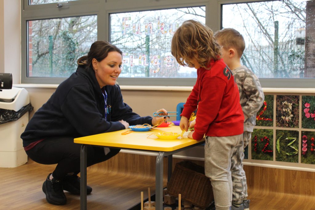 Clare Roberts participating as an apprentice