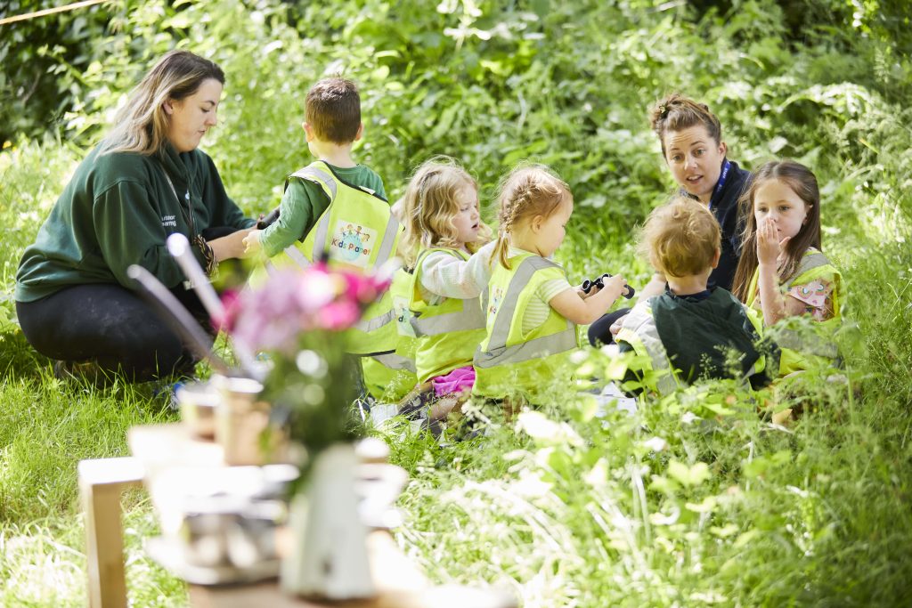 Outdoor learning in the sunshine at Kids Planet