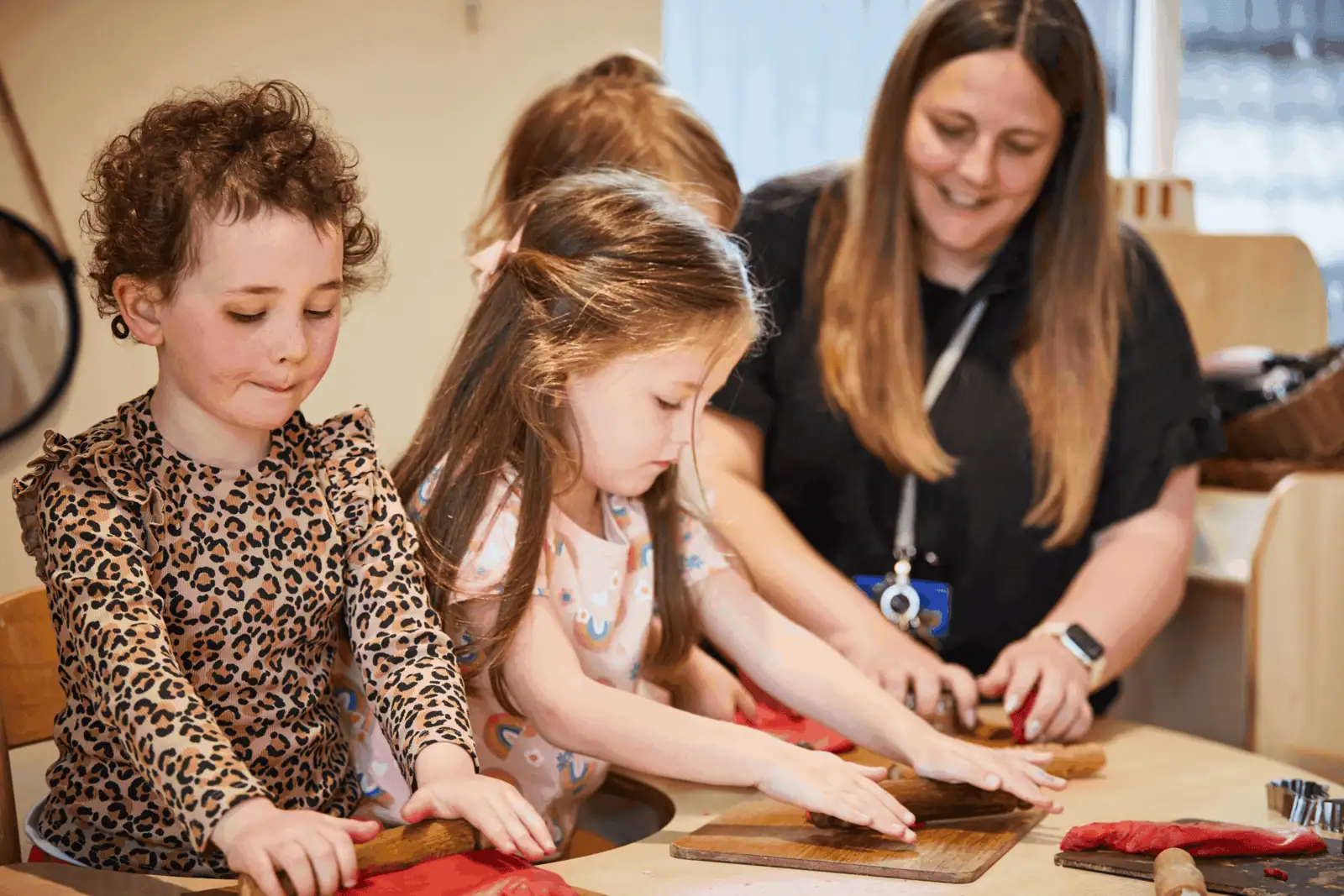 Children participating in activities on kids planet open day